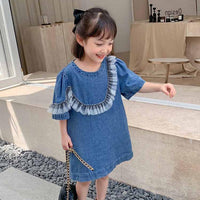 Baby Kid Girls Solid Color Dresses