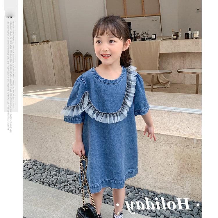 Baby Kid Girls Solid Color Dresses