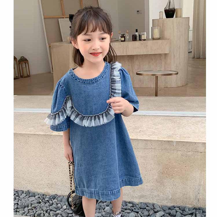 Baby Kid Girls Solid Color Dresses