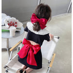 Baby Kid Girls Cartoon Bow Dresses