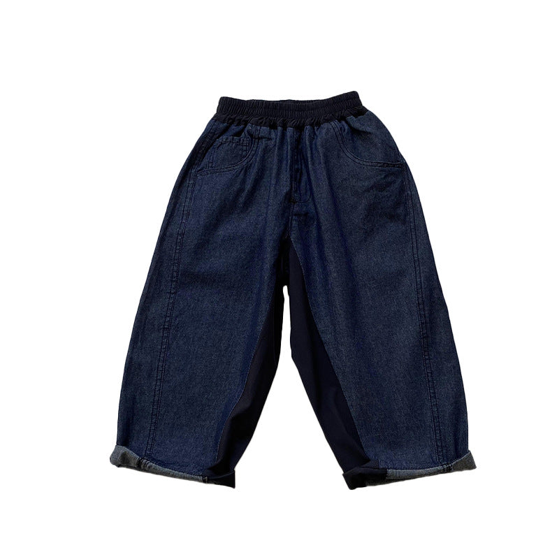Baby Kid Boys Solid Color Pants Jeans