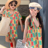 2 Pieces Set Baby Kid Unisex Striped Checked Tops And Shorts