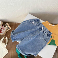 Baby Kid Boys Solid Color Shorts Jeans