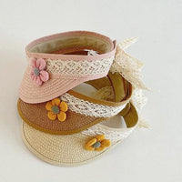 Girls Solid Color Lace Accessories Hats