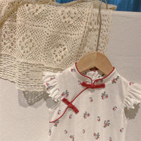 Baby Kid Girls Flower Print Dresses