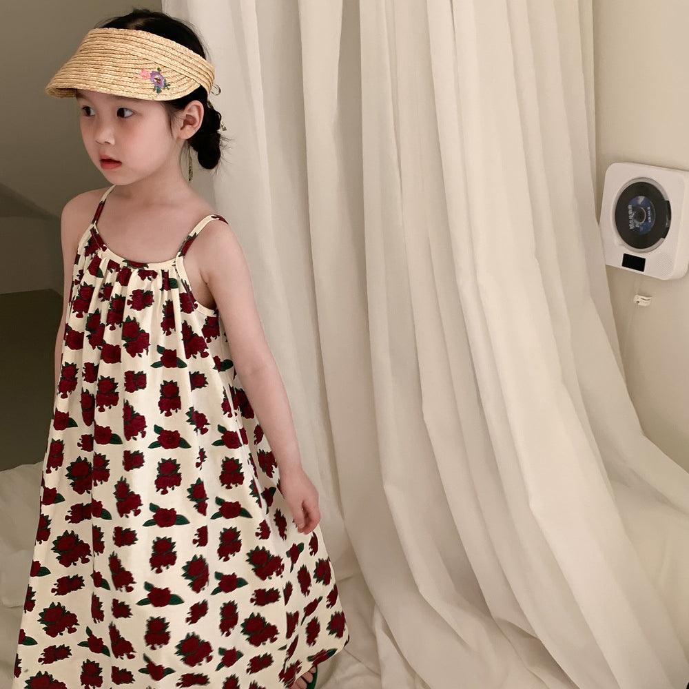 Baby Kid Girls Flower Print Dresses