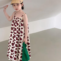 Baby Kid Girls Flower Print Dresses