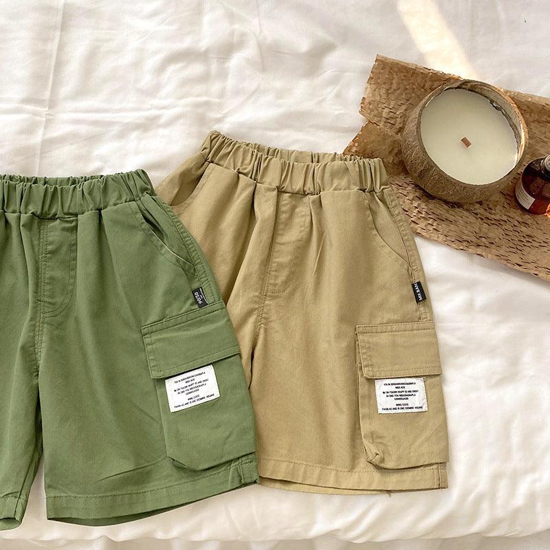 Baby Kid Boys Solid Color Shorts