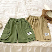 Baby Kid Boys Solid Color Shorts