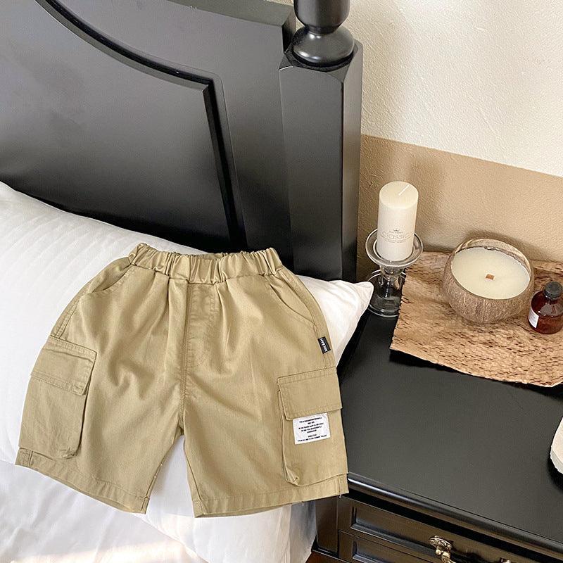 Baby Kid Boys Solid Color Shorts