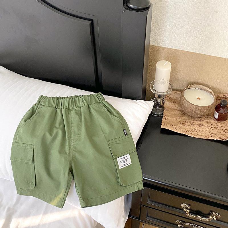 Baby Kid Boys Solid Color Shorts