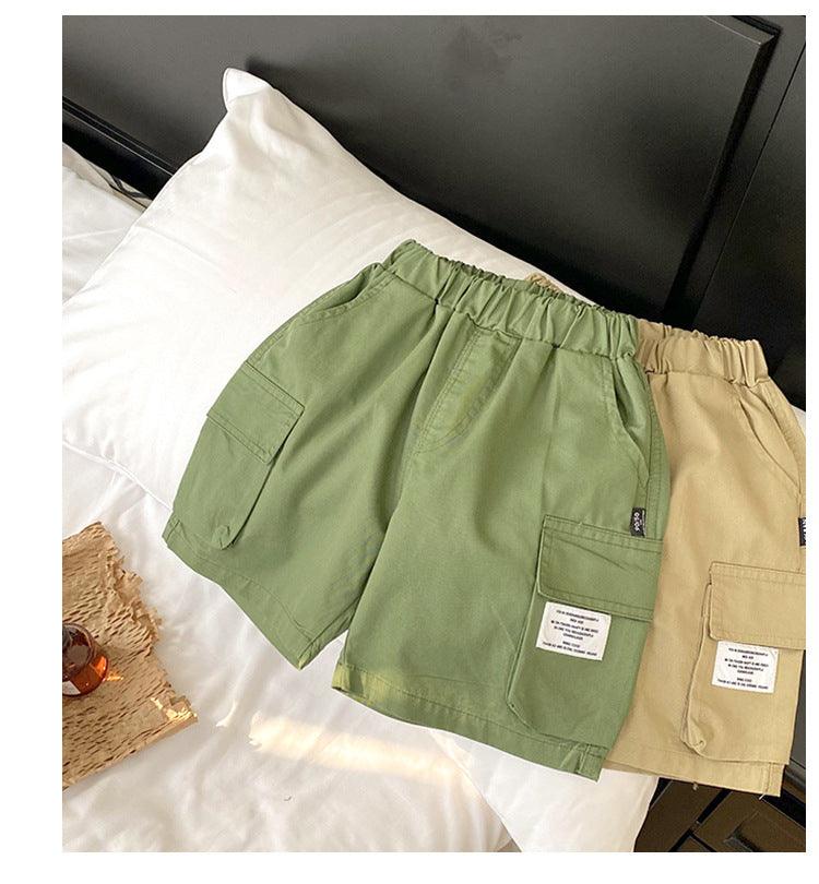 Baby Kid Boys Solid Color Shorts