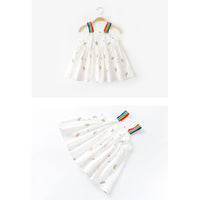 Baby Kid Girls Rainbow Print Dresses