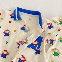 Baby Unisex Cartoon Print Rompers