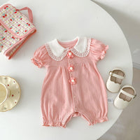 Baby Girls Flower Rompers