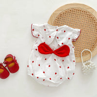 Baby Girls Love heart Print Rompers