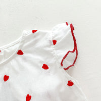 Baby Girls Love heart Print Rompers