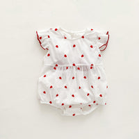 Baby Girls Love heart Print Rompers