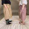 Baby Kid Unisex Solid Color Pants