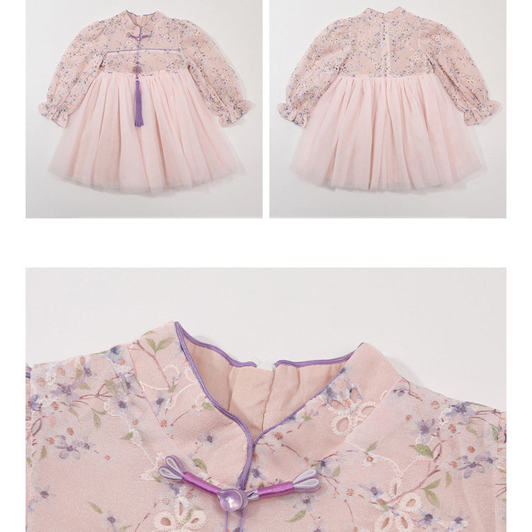 Baby Kid Girls Flower Print Dresses