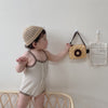 Baby Unisex Color-blocking Rompers