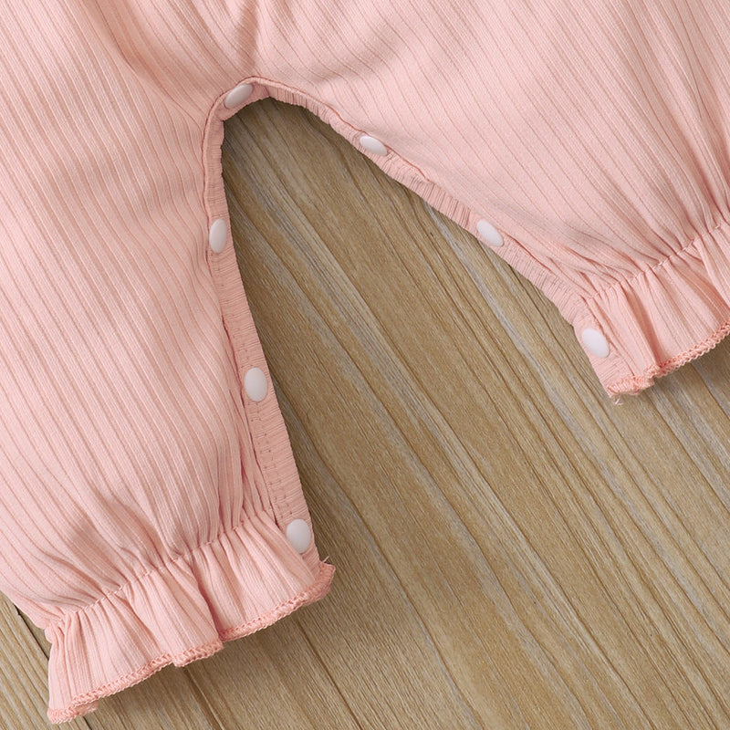 Baby Girls Color-blocking Jumpsuits