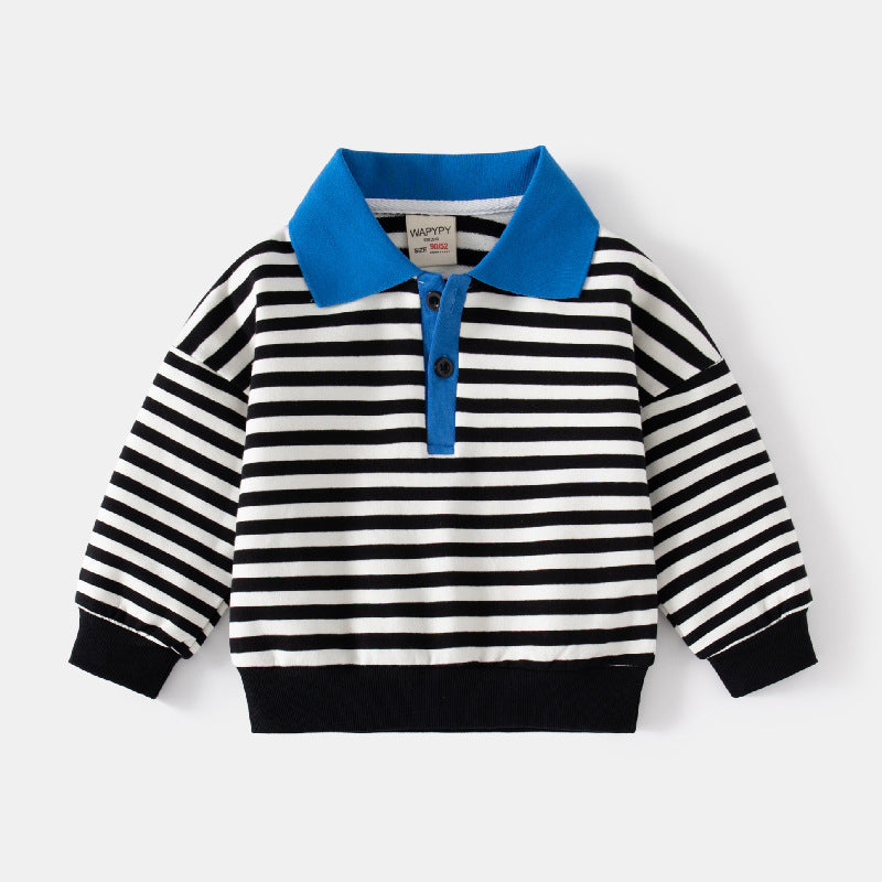 Baby Kid Boys Striped Polo Shirts
