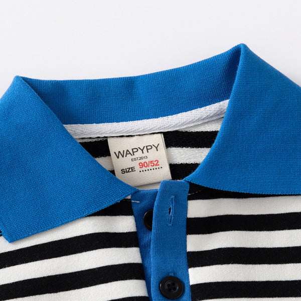 Baby Kid Boys Striped Polo Shirts