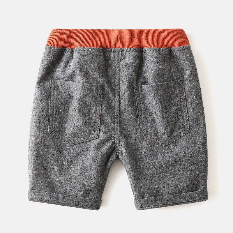 Baby Kid Boys Letters Color-blocking Shorts