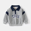 Baby Kid Boys Letters Color-blocking Tops