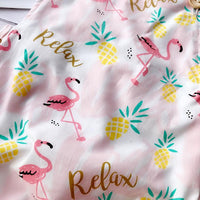 Baby Girls Flamingo Print Rompers