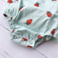 Baby Girls Fruit Print Rompers