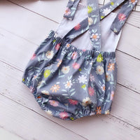 Baby Girls Flower Print Rompers