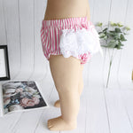 Baby Girls Striped Bow Shorts