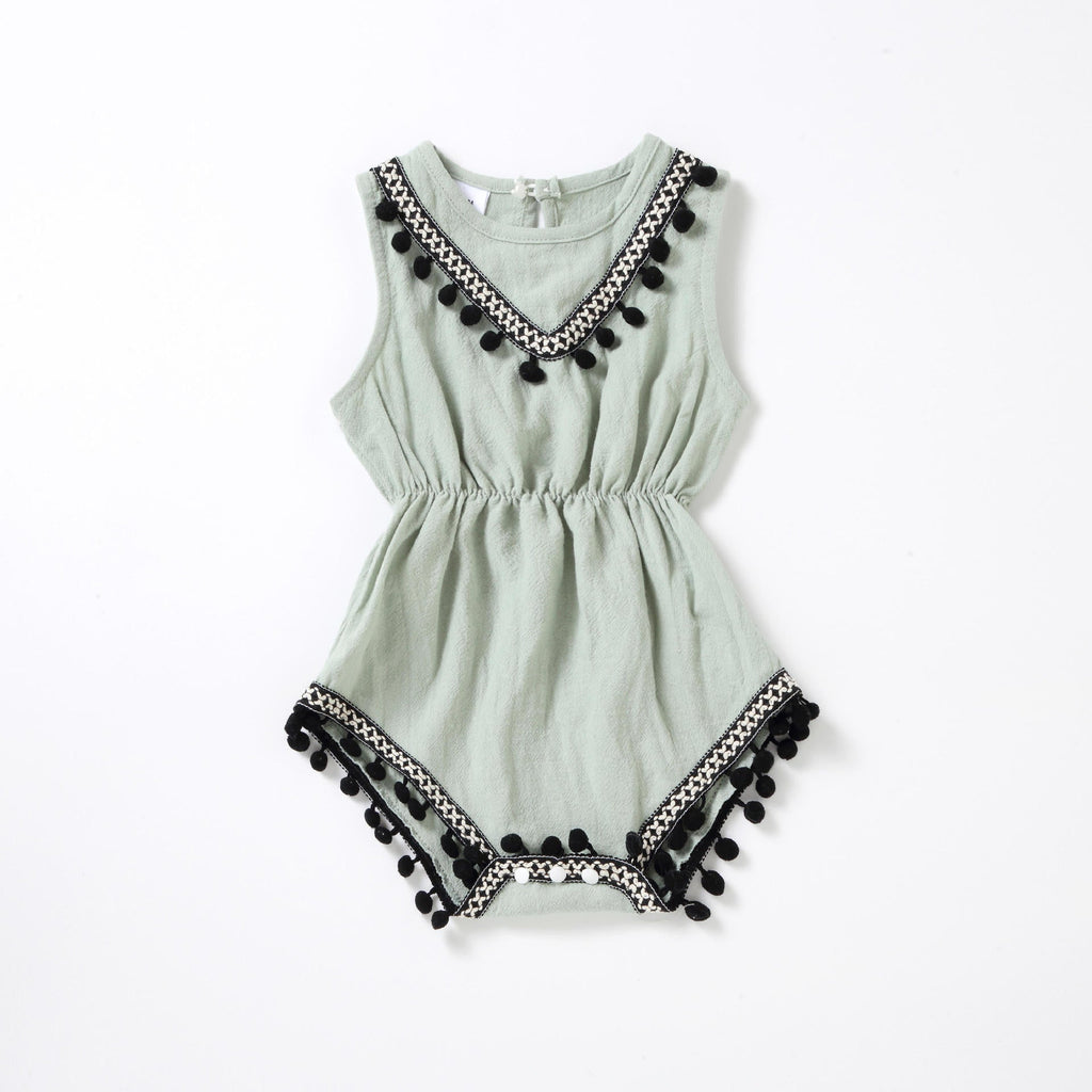 Mommy And Me Baby Kid Solid Color Dresses