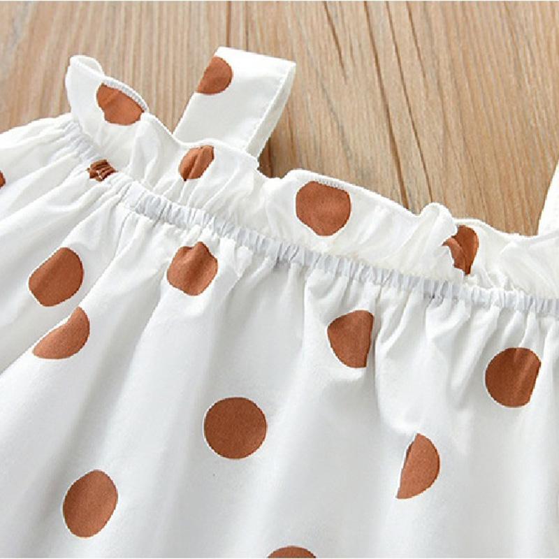 Toddler Girl Polka Dot Sling Top Children's Clothing - PrettyKid