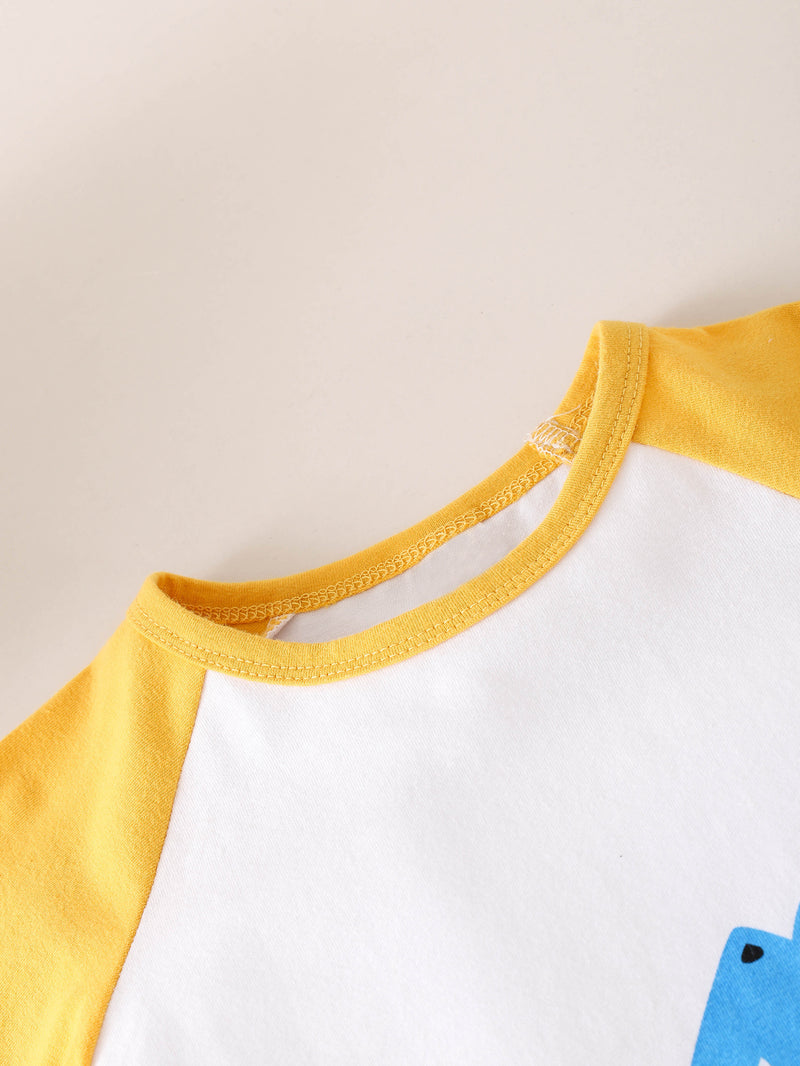 Baby Boys Summer Solid Dinosaur Print Short Sleeve Jumpsuit - PrettyKid