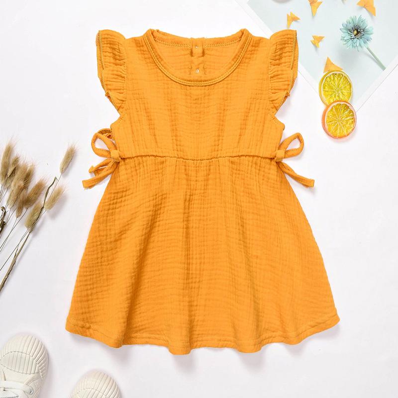 Solid Ruffle Dress for Baby Girl - PrettyKid