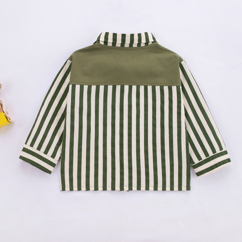9months-4years Baby Toddler Blouses Striped Shirt Wholesale Toddler Clothing - PrettyKid
