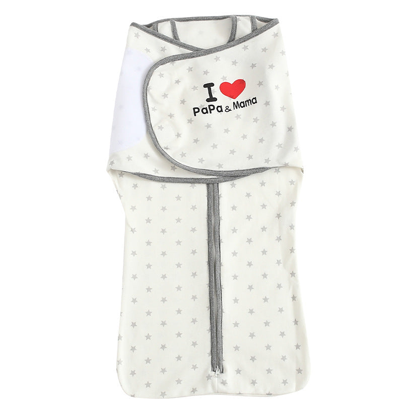 Spring and Autumn Newborn Baby Zipper Foot Wrapped Sleeping Bag - PrettyKid