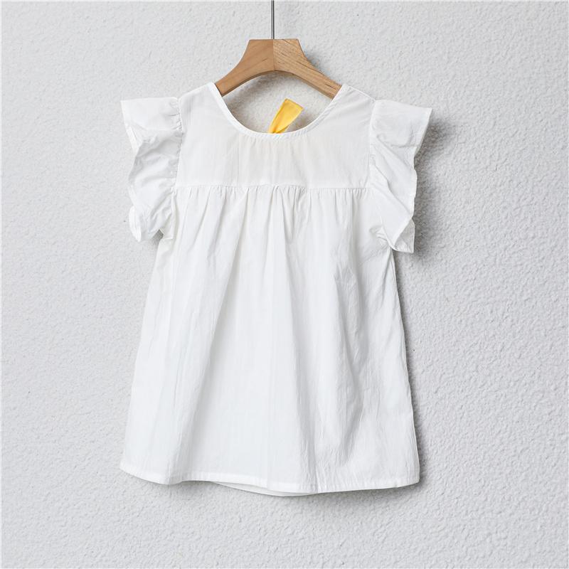 Grow Girl Ruffle Sleeve Back Tie T-shirt - PrettyKid