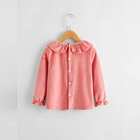 Velvet Long Sleeve Shirt for Toddler Girl - PrettyKid