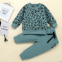 2-piece Leopard Sweatshirt & Pants for Toddler Girl - PrettyKid