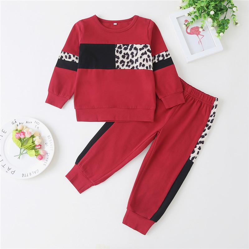 2-piece Leopard Sweatshirts & Leopard Pants for Toddler Girl - PrettyKid