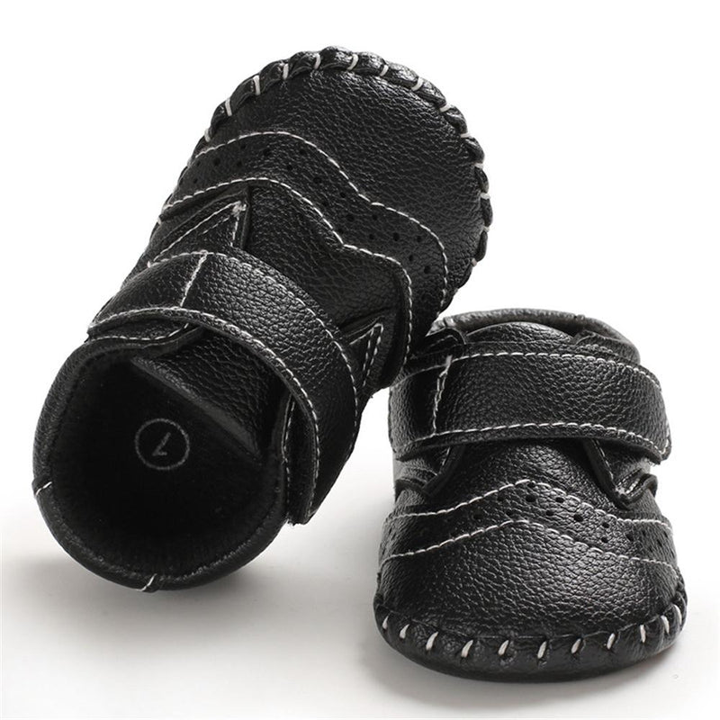 Baby Unisex Soft Non-Slip Magic Tape Flats Wholesale Baby Shoes Suppliers - PrettyKid