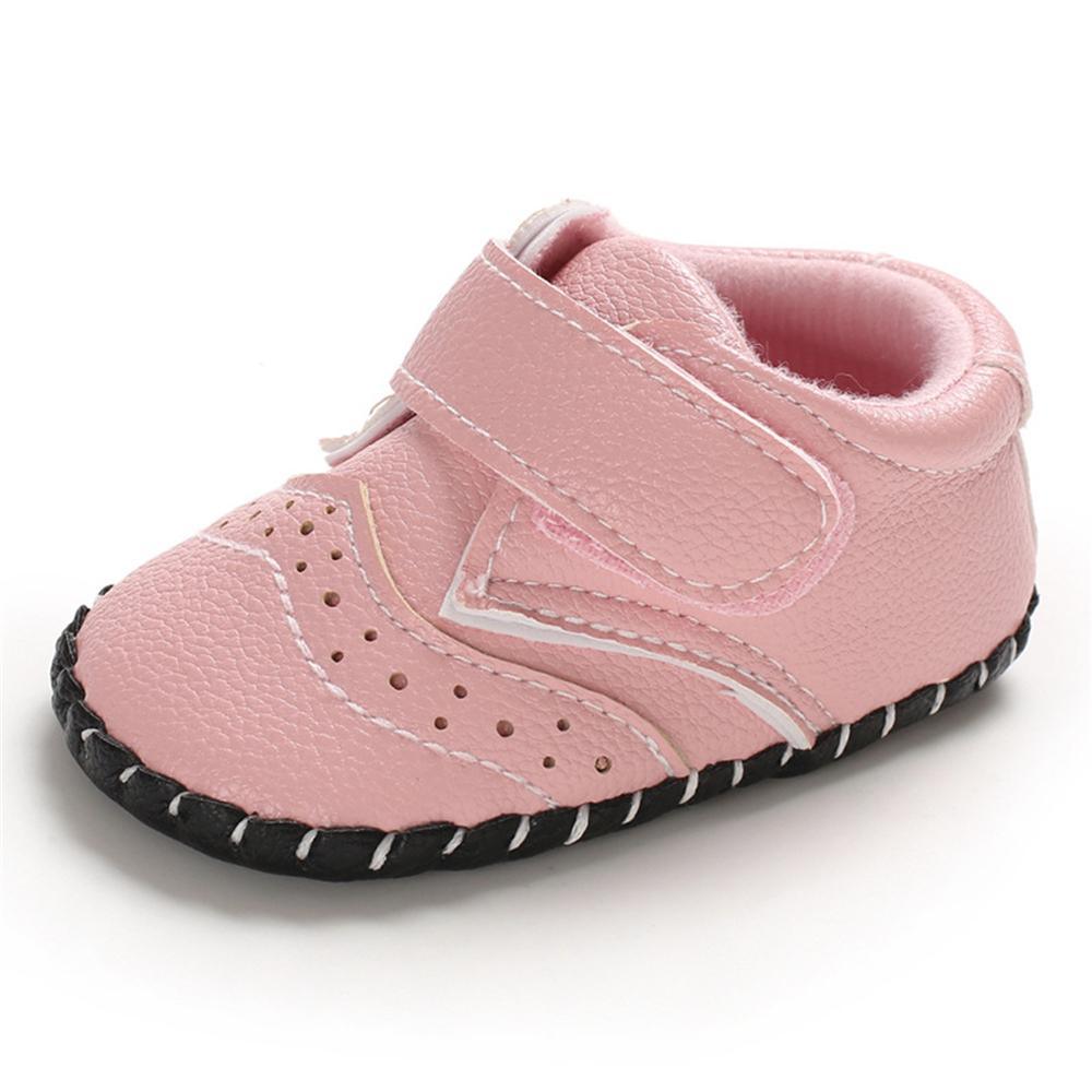 Baby Unisex Soft Non-Slip Magic Tape Flats Wholesale Baby Shoes Suppliers - PrettyKid