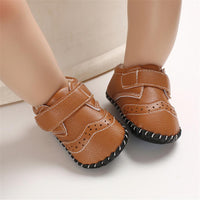 Baby Unisex Soft Non-Slip Magic Tape Flats Wholesale Baby Shoes Suppliers - PrettyKid