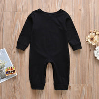 Cute Bottle Printed Black Long Sleeve Jumpsuit for Baby Wholesale children's clothing - PrettyKid