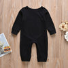 Cute Bottle Printed Black Long Sleeve Jumpsuit for Baby Wholesale children's clothing - PrettyKid