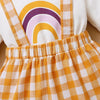 3-piece Romper & Plaid Headband & Plaid Skirt for Baby Girl - PrettyKid